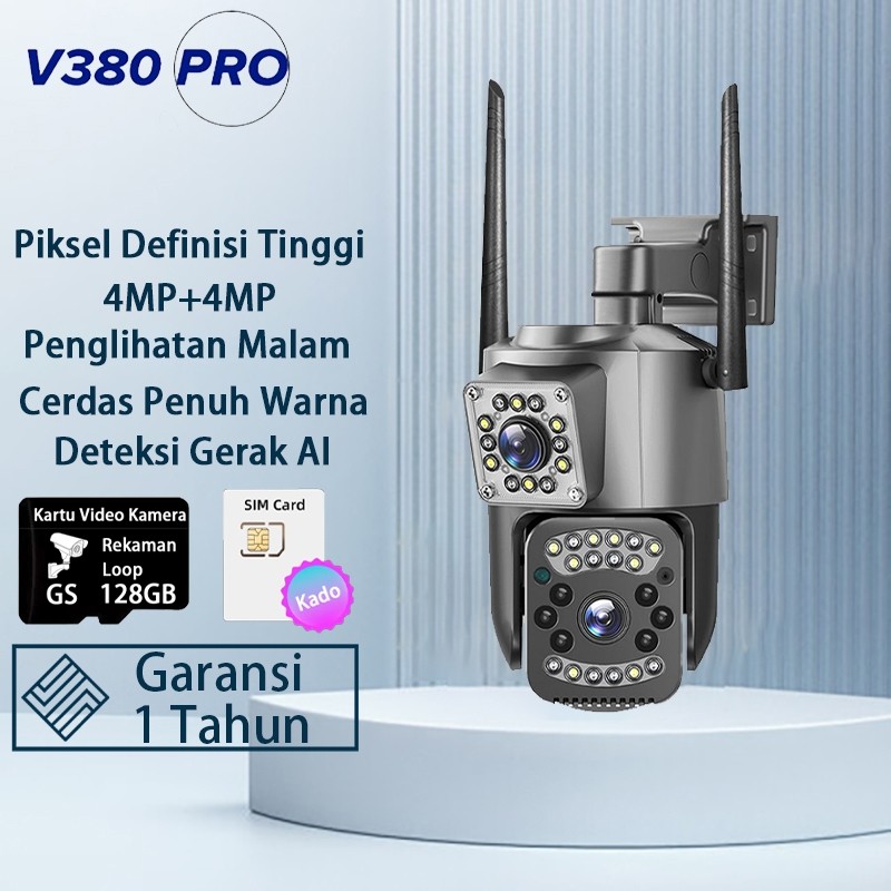 Jual V380 Pro CCTV WiFi 4K 8MP 4G SIM Kamera PTZ IP66 Tahan Air Outdoor ...