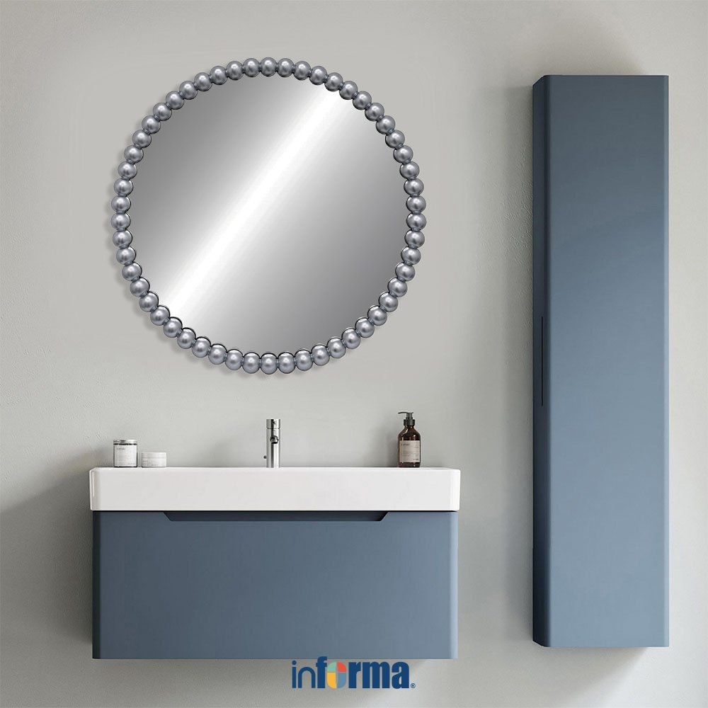Jual Informa 60X60 cm Cermin Dinding Round Kf2733 Wall Mirror ...