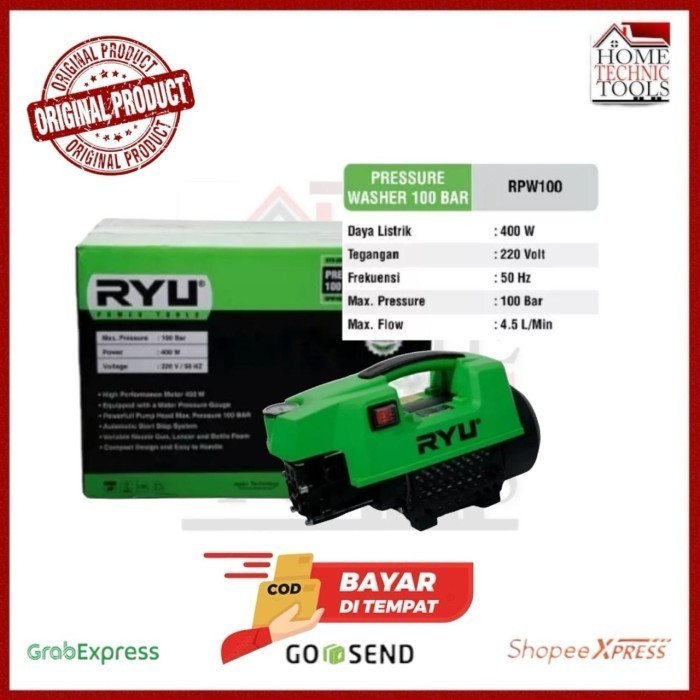 Jual Ryu Mesin Preassure Washer RPW 100 - Ryu Jet Cleaner Mesin Cuci ...