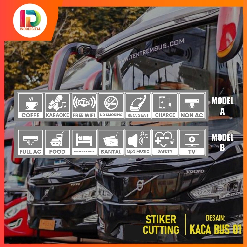 Jual sticker kaca mobil travel mini bus elf logo wifi full ac recline ...