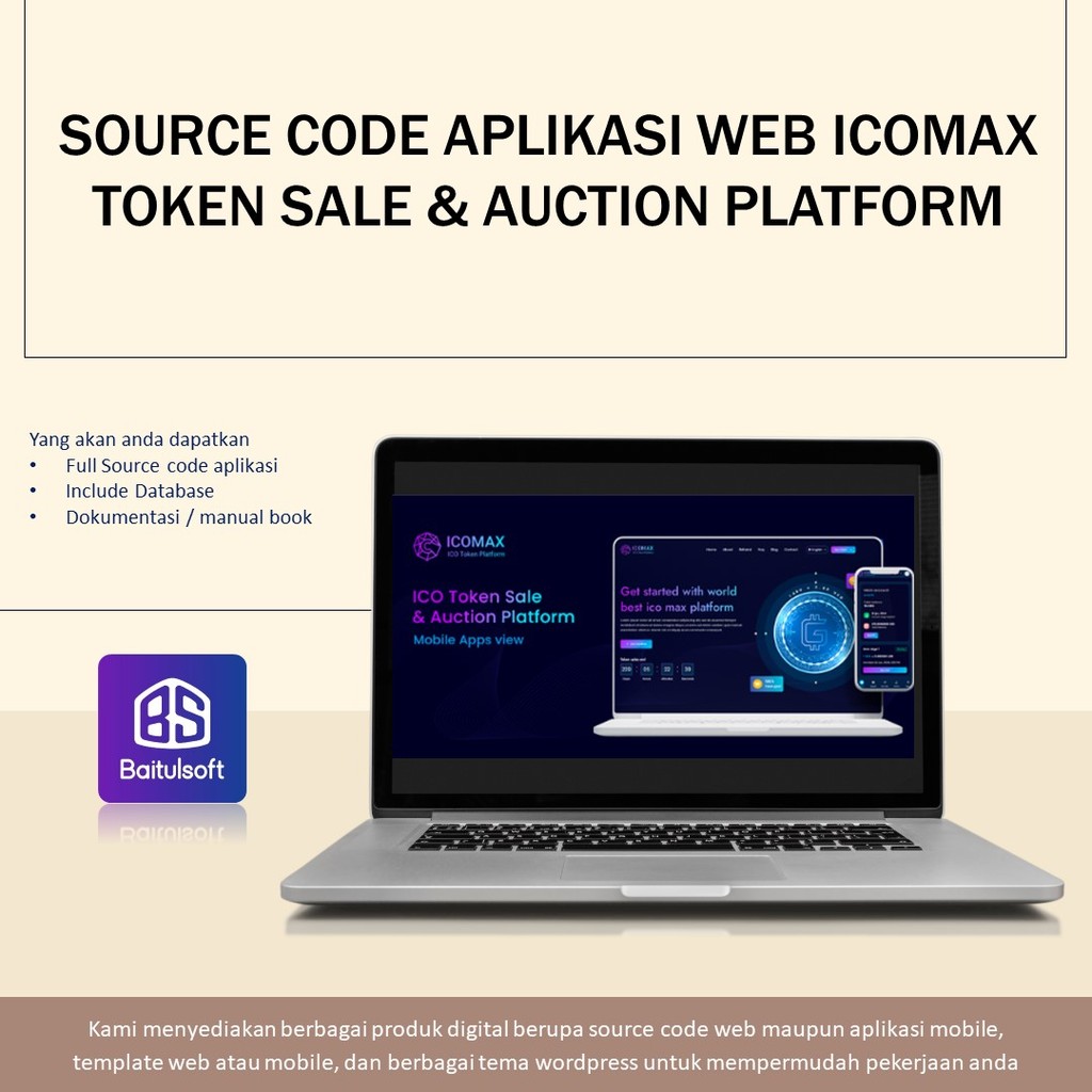 Jual SOURCE CODE APLIKASI WEB ICOMAX TOKEN SALE & AUCTION PLATFORM ...