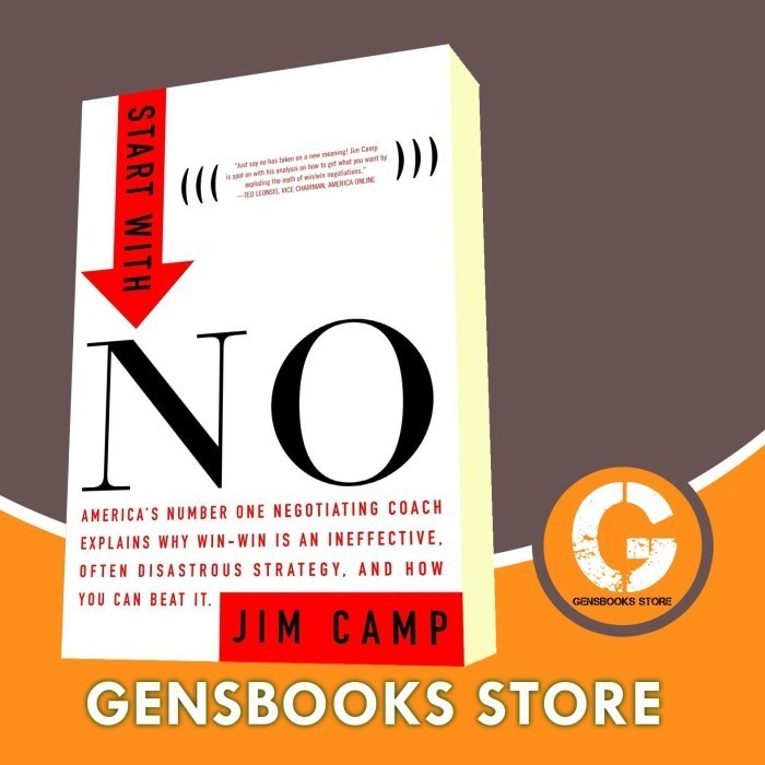 Jual Buku Start with NO...The Negotiating Tools that the Pros Don't