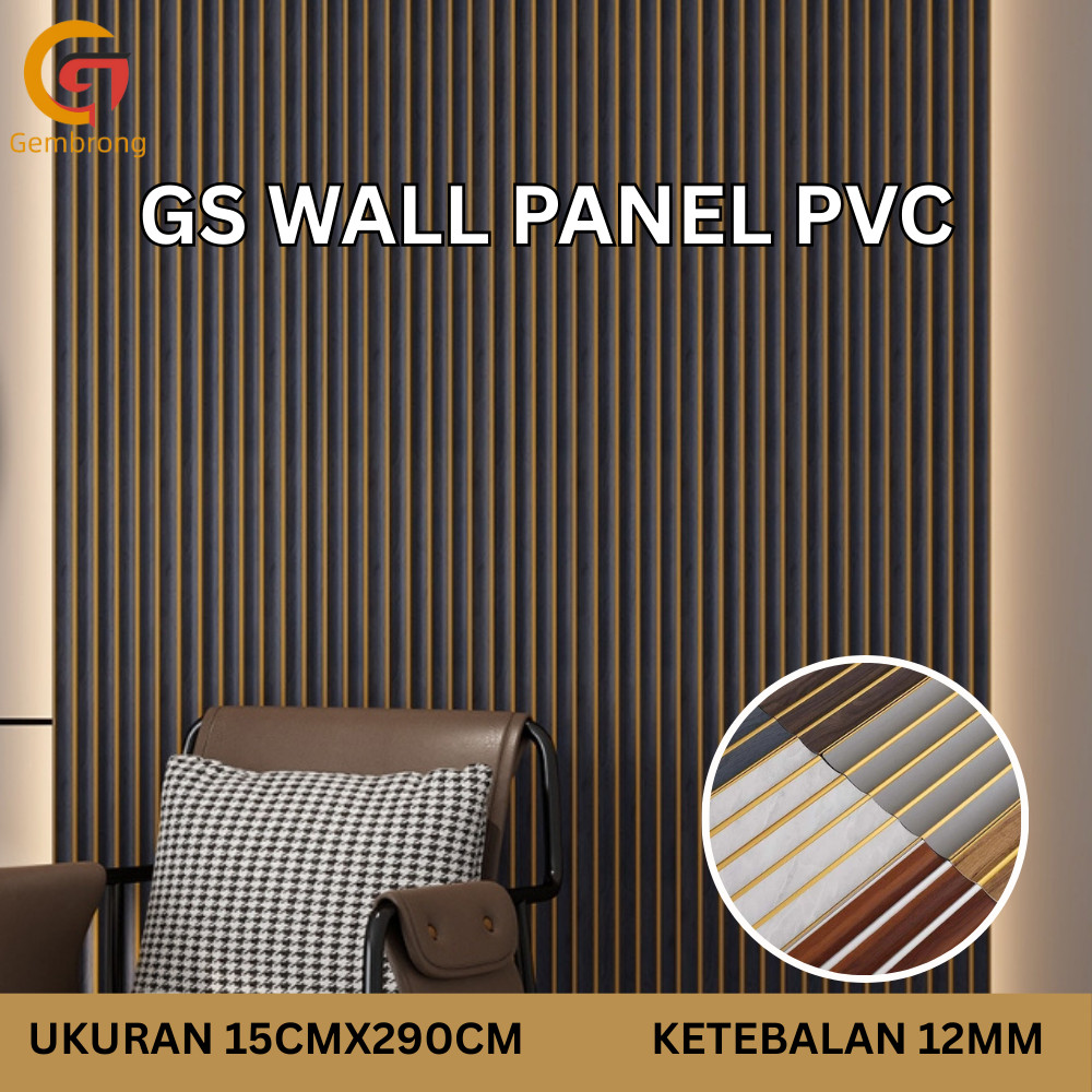 Jual GS Wall Panel: 15cm x 290cm x 12mm - Wall Panel PVC Panel Dinding ...
