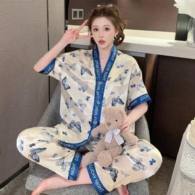 Baju Tidur Piyama Pajamas Wanita Baju Tidur Wanita Piyama Satin Wanita Dewasa Import Full
