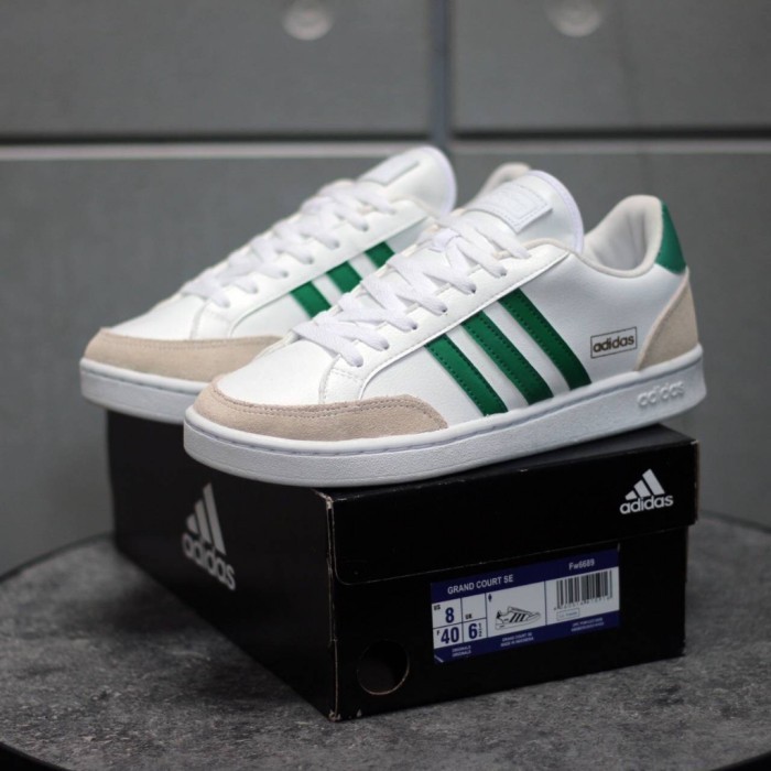 Jual Limited Edition !! Sepatu Adidas Grand Court White Red Sneaker