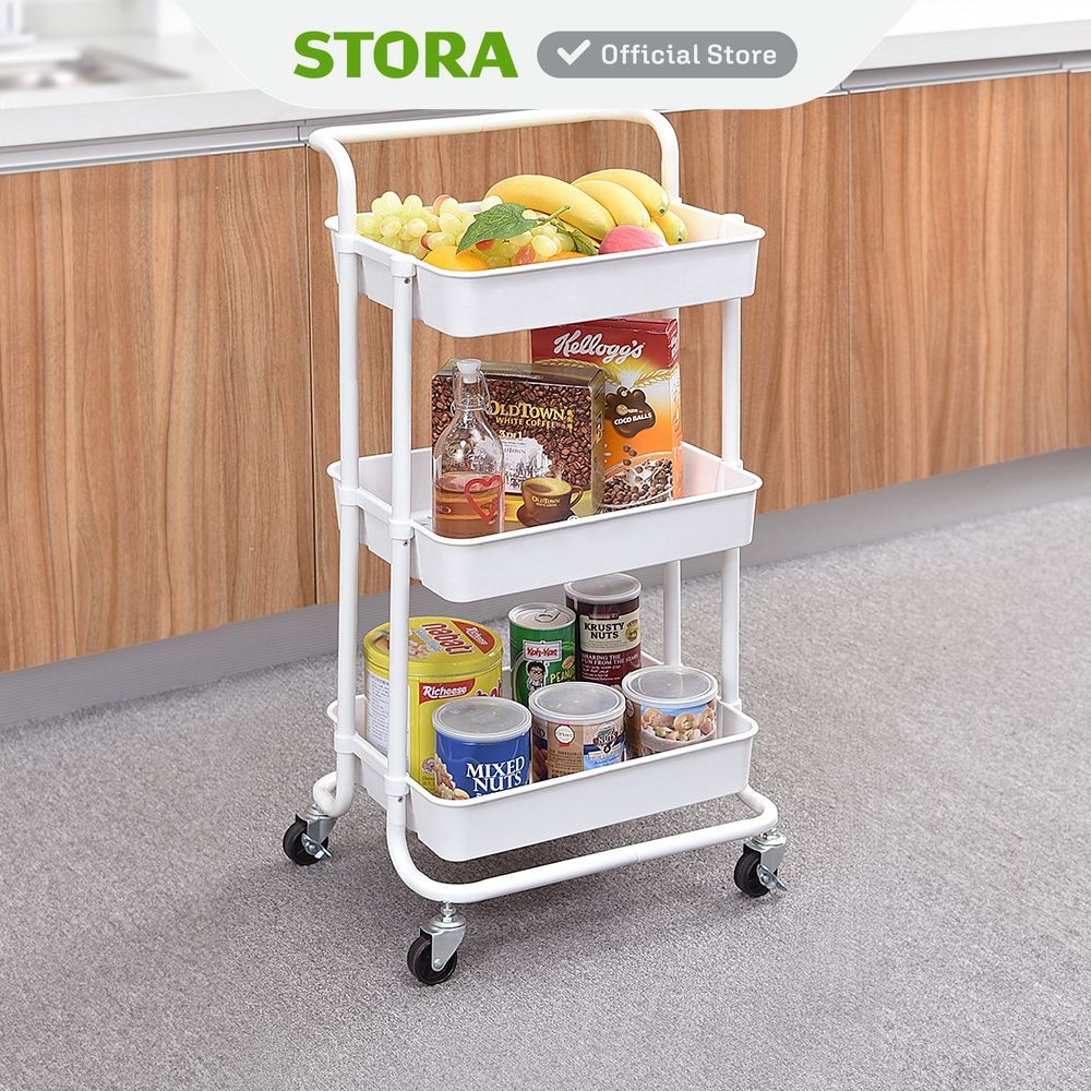 Jual Stora Cora Rak Troli 3 Tingkat Tempat Penyimpanan Multifungsi ...