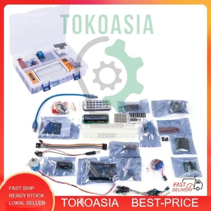 Jual Starter Kit Arduino Uno R3 Atmega328 Lengkap Paket Belajar Arduino ...