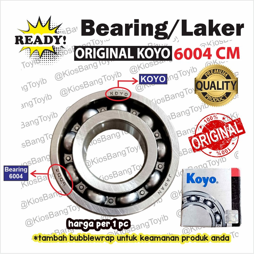 Jual Bearing / Laker 6004 CM As Roda Belakang Jupiter MX Vega Vixion ...