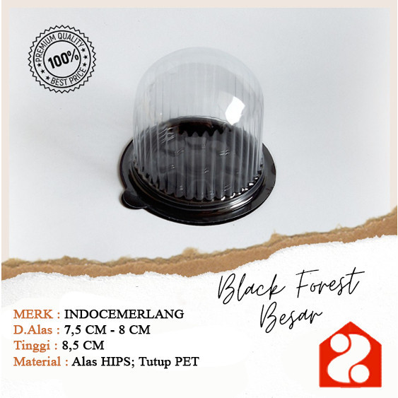 Jual MS [ISI 50] mika kue black forest besar / mika kue tart / box kue