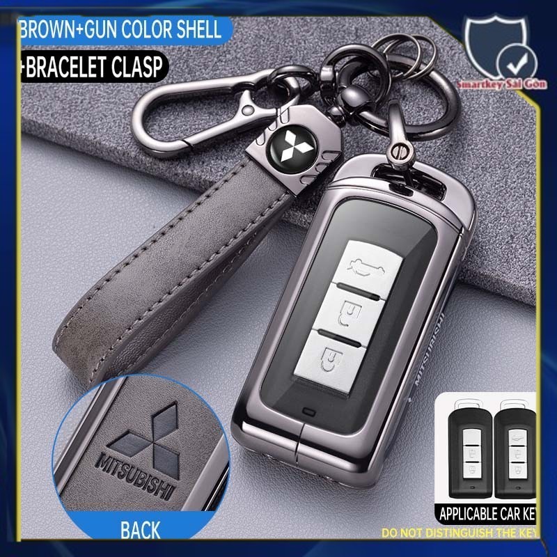 BHNRXQNJ Auto Portachiavi per Mitsubishi Outlander Eclipse Cross ASX Lancer Pajero,Astuccio Portachiavi Coprichiave Portatile Portachieve Auto Accessori