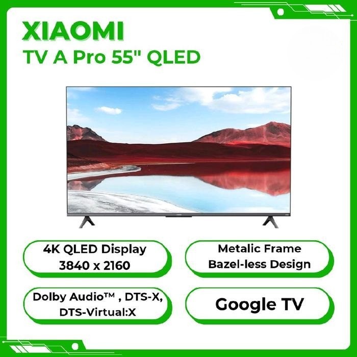 Jual miTV A Pro 55 2025 Smart Google TV Metal Frame Design 4K QLED ...