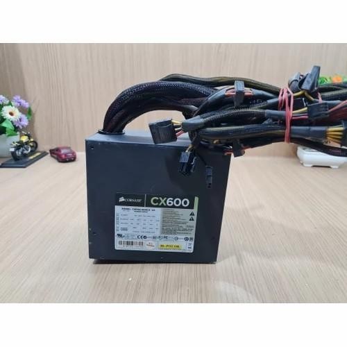 ALIMENTATION POUR ORDINATEUR de bureau Corsair CX600 600W 75-001668 noir pour pièces EUR 6,28 - FR