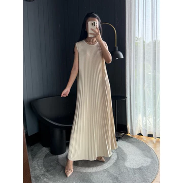 Dress Plisket Mayung Dress Plisket Maxi Dress Plisket Muslim P03