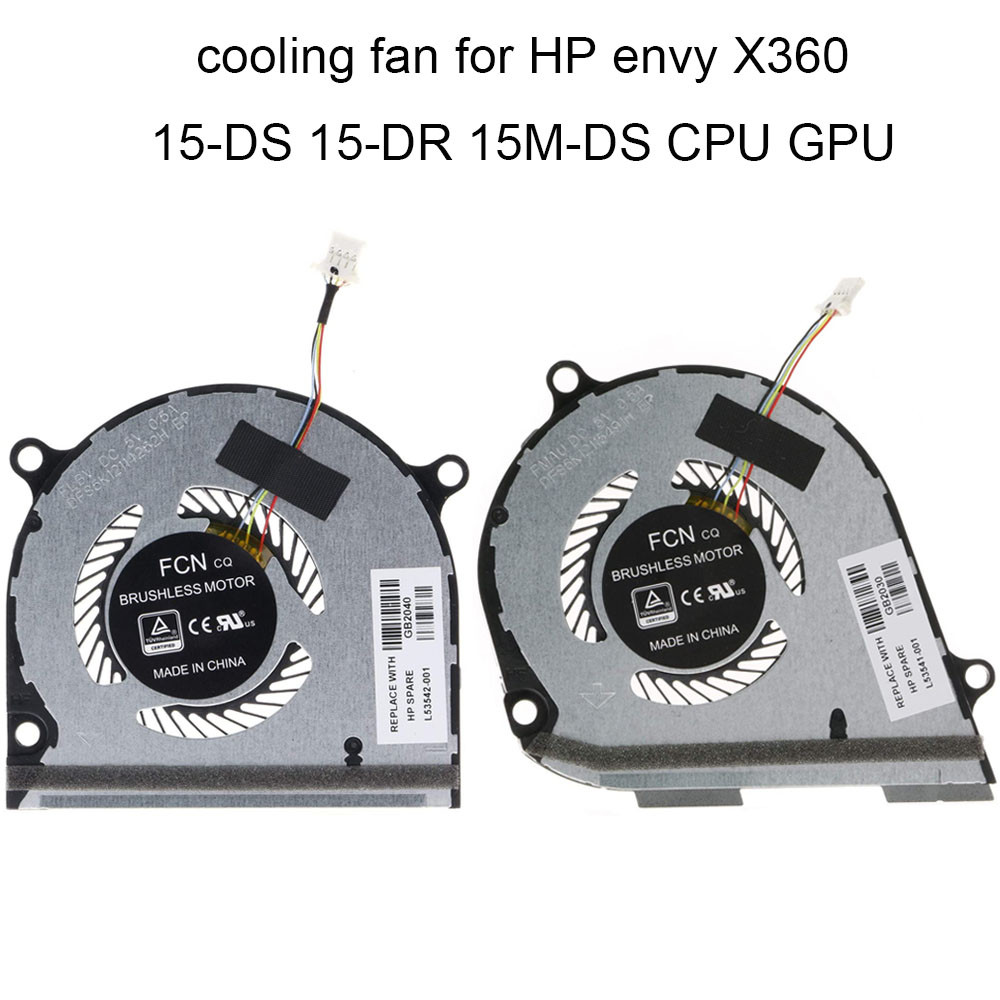 Ventilateur CPU Pour HP 15-DR, L53541-001, TPN-w142, TPN-w143, FLB6, DFS5K12115491H DC