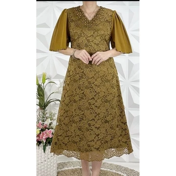 Siren Dress Semi Prancis Kombinasi Mute