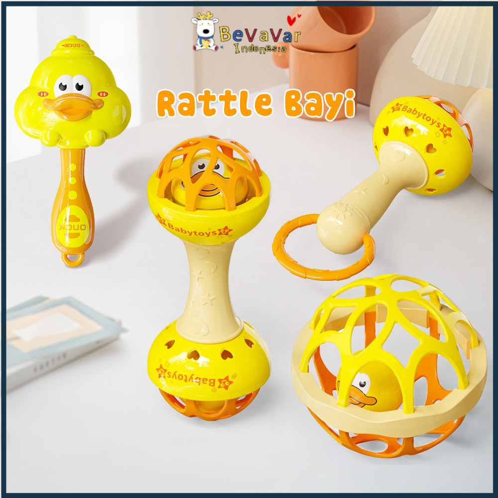 Jual BEVAVAR Rattle Stick Teether Bayi Mainan Gigitan Bayi Bpa Free ...