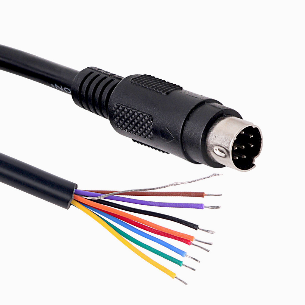 Đầu Jack Hàn 8 Chân MD8 DIN 8pin Đực-Cái (Male-Female) Chân Tròn