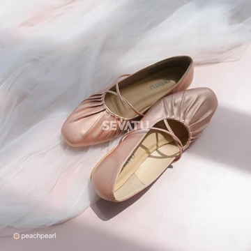 Moxha Flatshoes SEVATU Sepatu Wanita Flat Shoes Tali Silang Ballerina Anti Lecet Minimalis