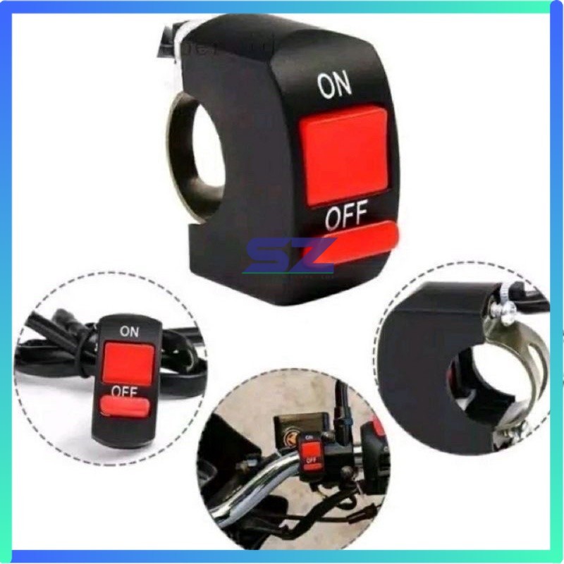 Jual SAKLAR LAMPU MOTOR ON OFF SWITCH UNIVERSAL SAKLAR STANG MOTOR 2 ...