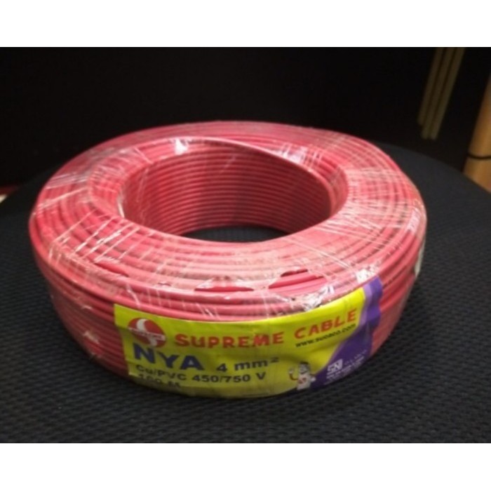 Jual KABEL SUPREME NYA 4mm METERAN POTONGAN 1METER KAWAT TUNGGAL ...