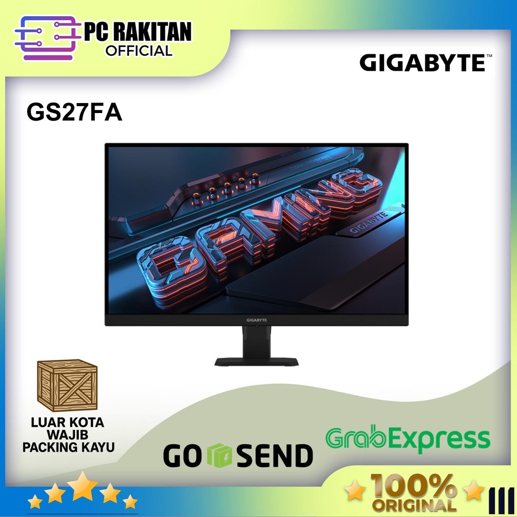 Jual GIGABYTE MONITOR GAMING GS27FA 27 INCH SS IPS FHD 1080P 1MS 180HZ ...