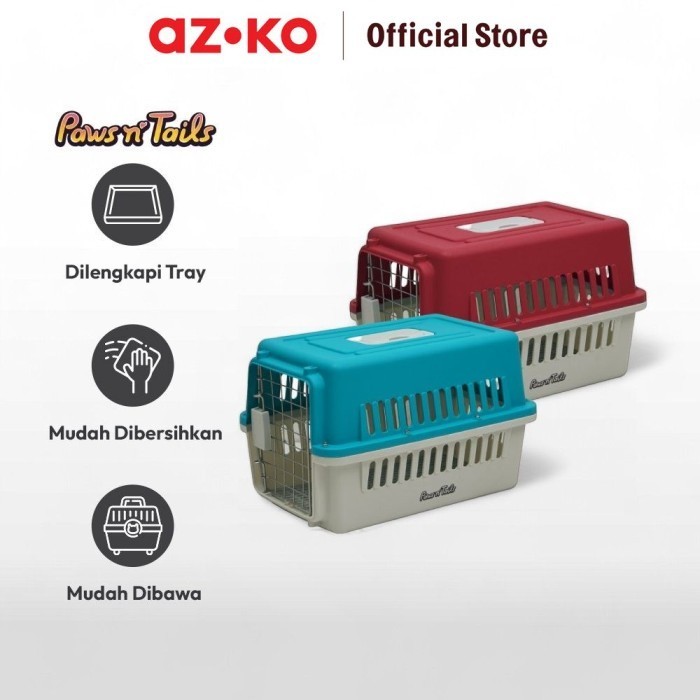 Jual New Product - Azko Paws N Tail Kandang Hewan Portable Single Door ...