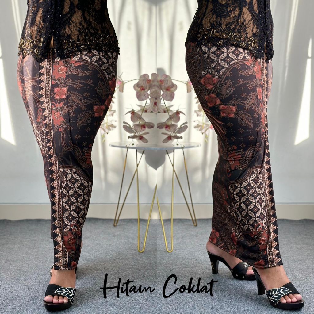 Jual RAMEIN Rok Span Batik Belah Depan Strait Sepan Belah Wanita Rok ...