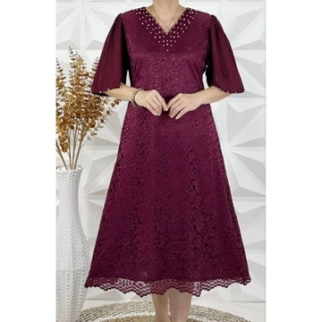 Siren Dress Semi Prancis Kombinasi Mute