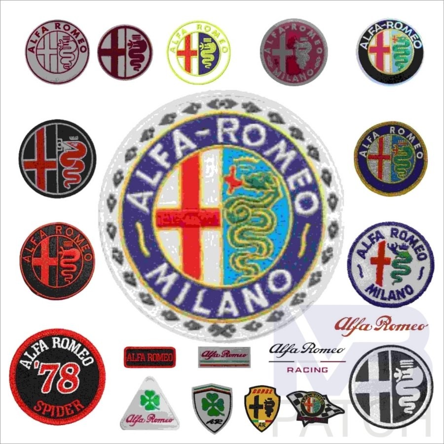 Jual MB Alfa Romeo Racing Patch Bordir Logo Emblem Embroidery | Shopee ...