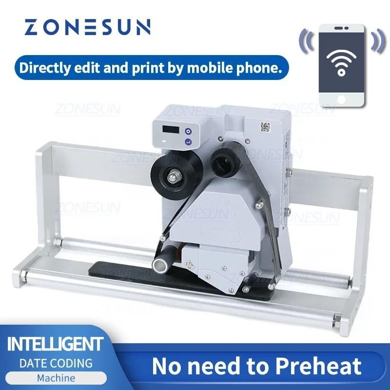 Jual SPECIAL PRICE ZONESUN Date Printer Bluetooth Link Coder Barcode QR ...