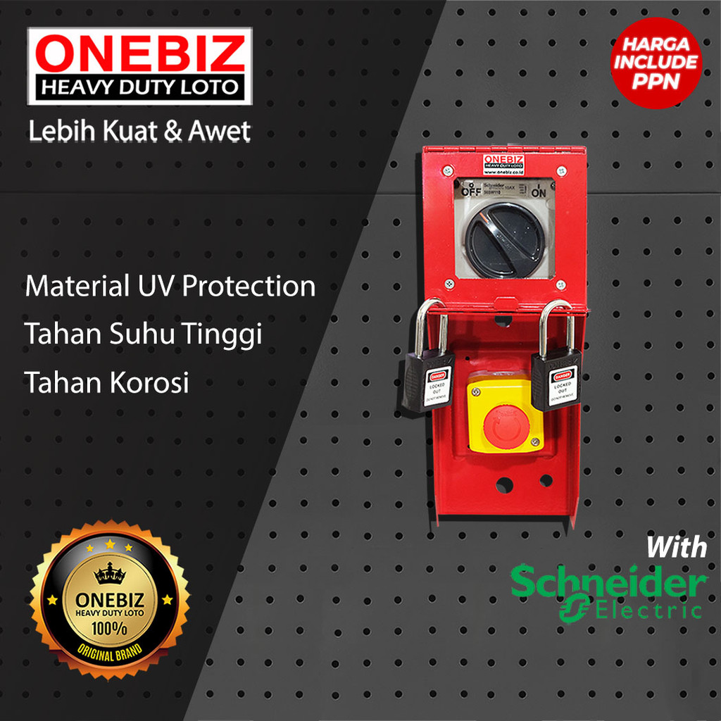 Jual Loto Box/Safety Heavy Duty with SCHNEIDER XALK178 + SCHNEIDER ...