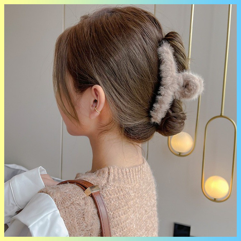 Jual Jedai Rambut Bulu Korea Jepitan Aksesoris Rambut Wanita Dewasa ...