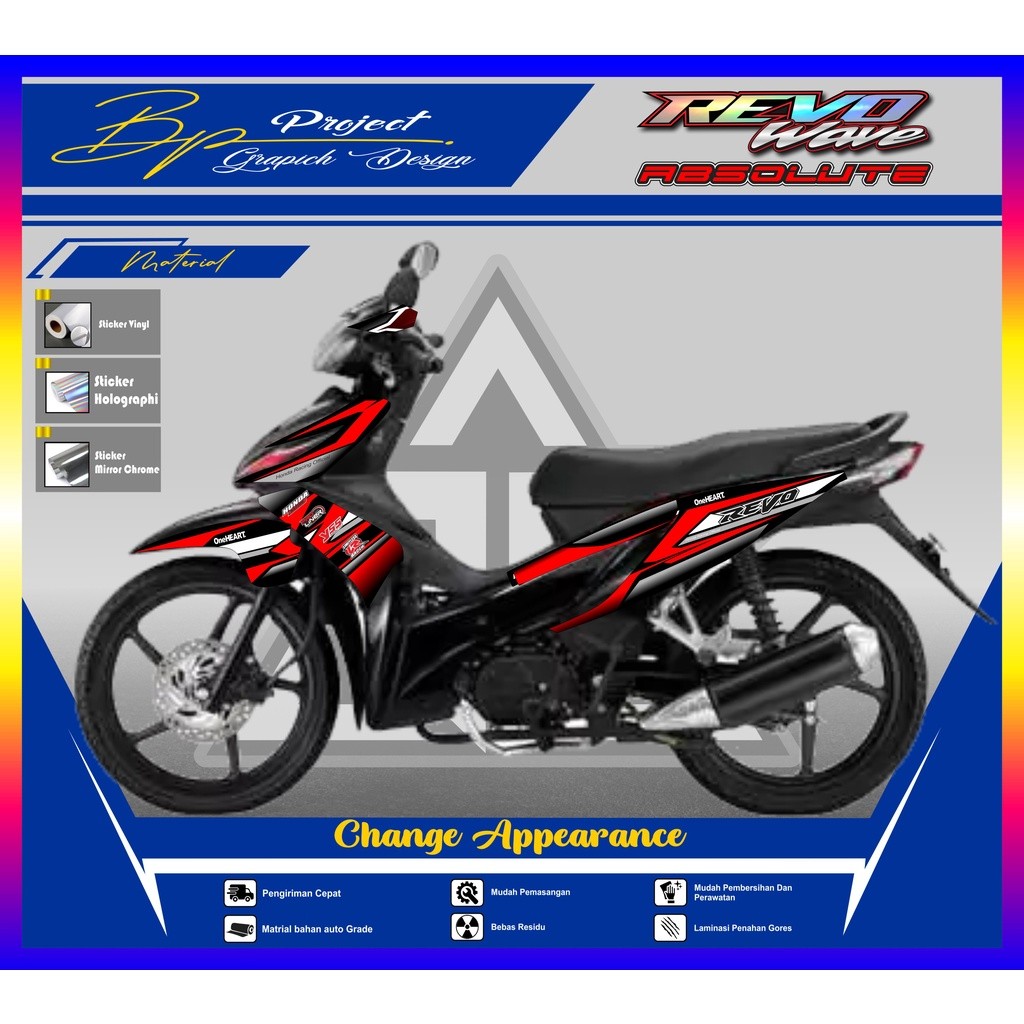 Jual STRIPING REVO - STICKER STRIPING REVO ABSOLUTE WAVE 110 - STIKER ...