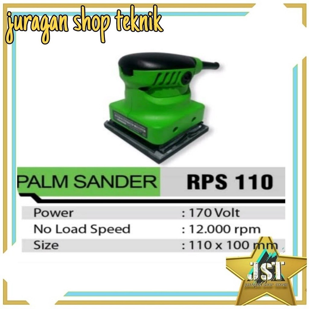 Jual RYU RPS 110 Mesin Amplas Ryu Palm Sander Orbital Kotak Persegi ...