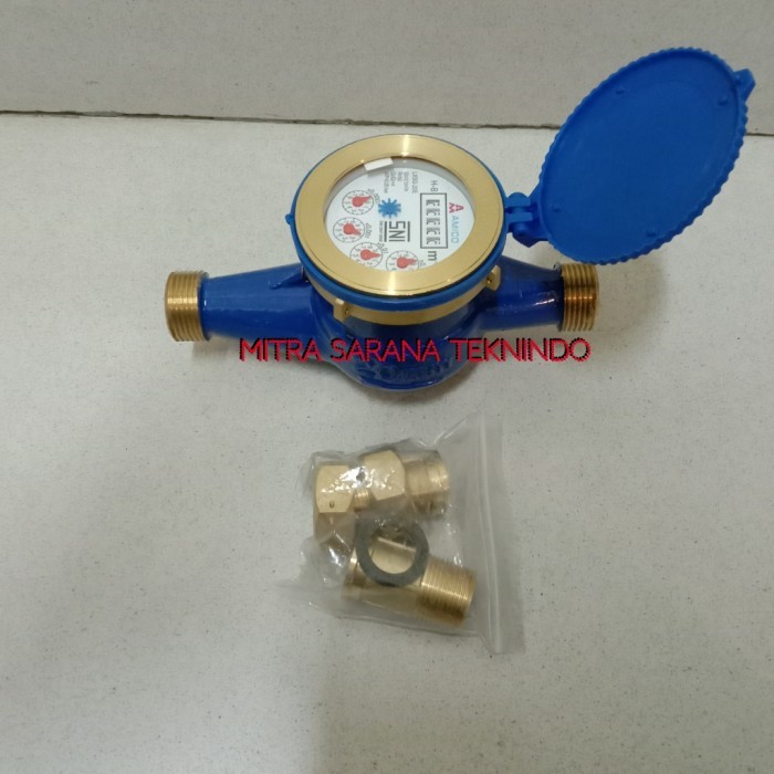 Jual Flow Meter / Meteran Air / Water Meter Amico 1/2