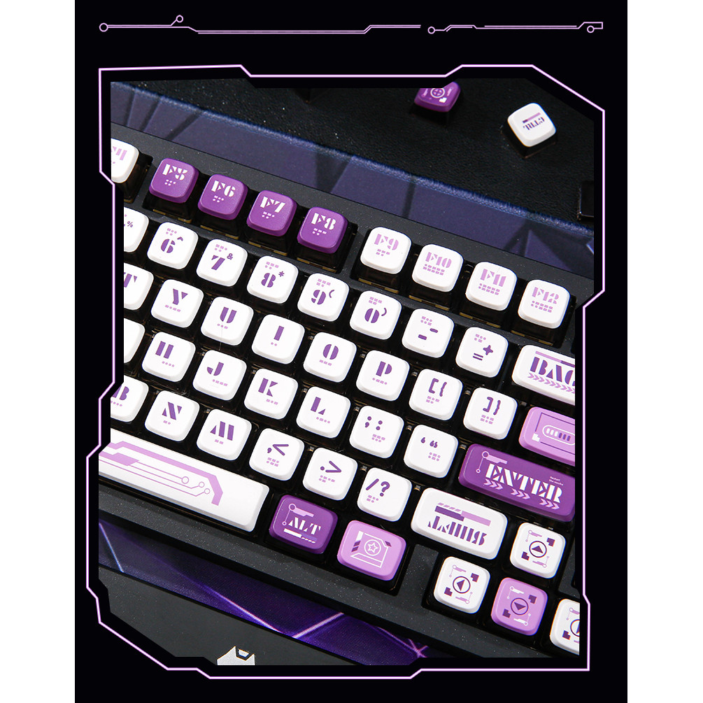 Jual Keycap Mecha Profil ASA Pudding Two Tone PBT PC Translucent ...
