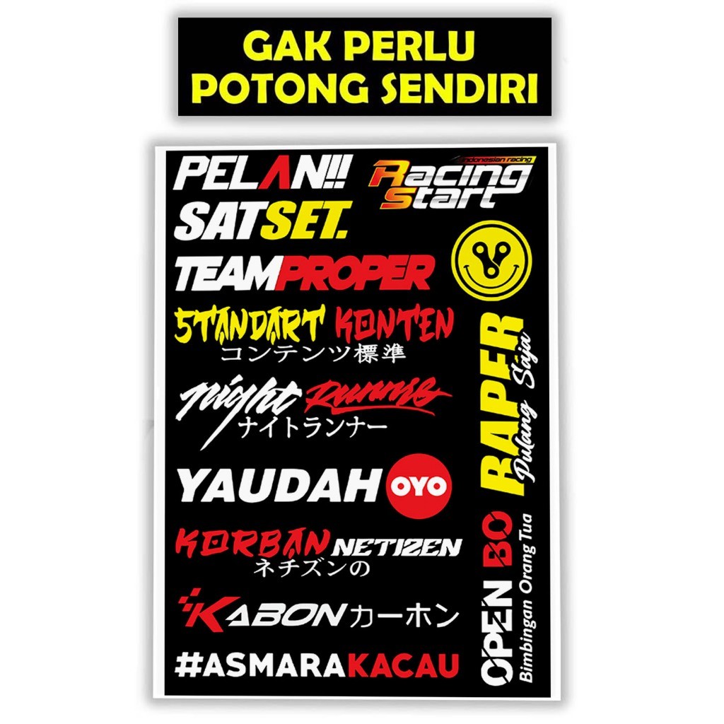 Jual Stiker Motor, Sticker Motor, Stiker Motor Keren, Stiker Racing ...