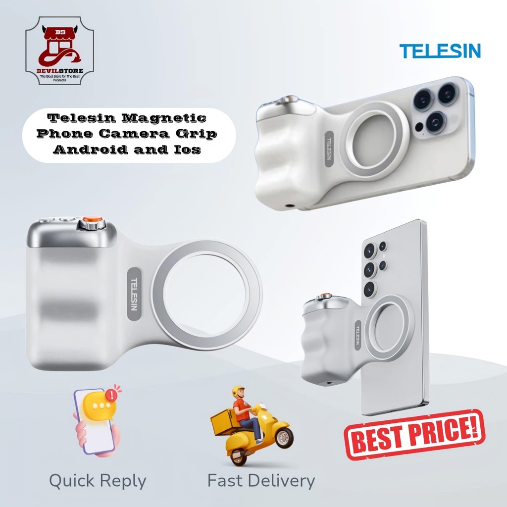 Jual Telesin Wireless Fun Shot v2 Magnetic Smartphone Camera Grip ...