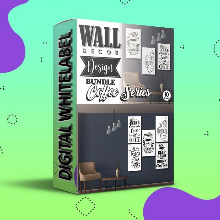 Jual 10 Desain Dekorasi Dinding Tema Kopi (CDR v17) | Shopee Indonesia