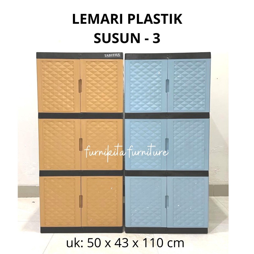 Jual Df Lemari Plastik Tabitha Susun Full Kunci Minimalis Shopee Indonesia