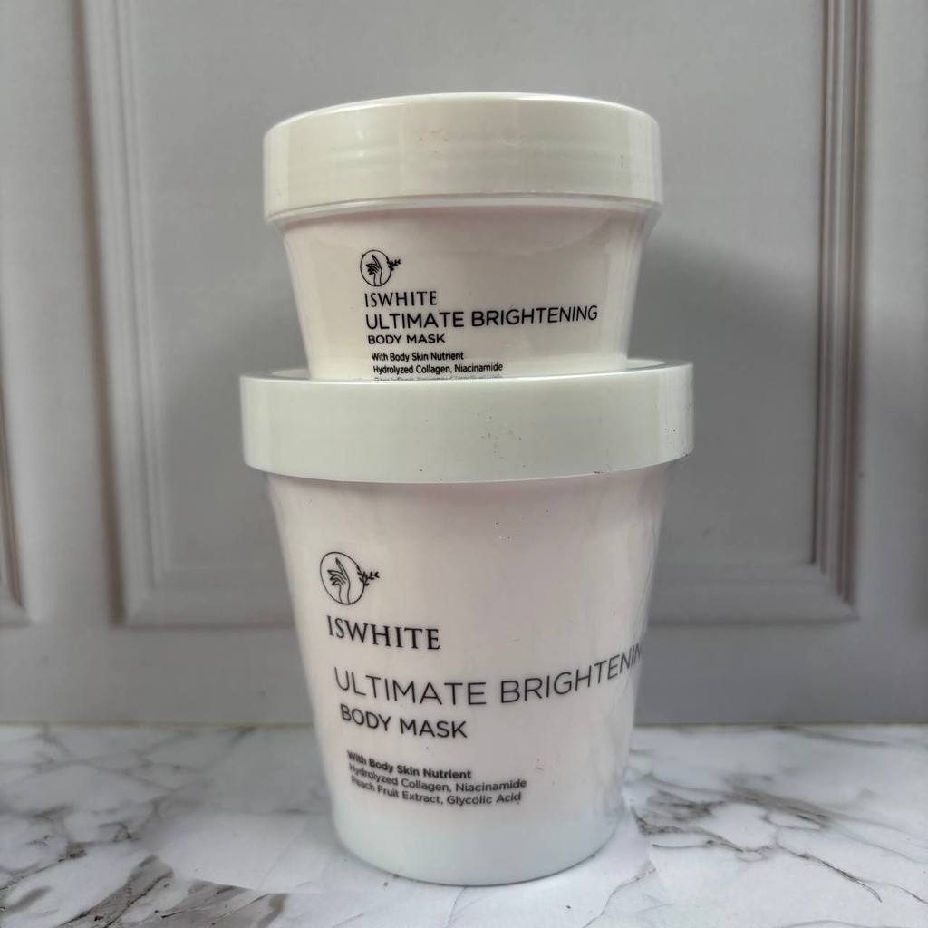 Jual ISWHITE Masker Badan (Body Mask Whitening Ultimate) 200gr / 200 gr ...