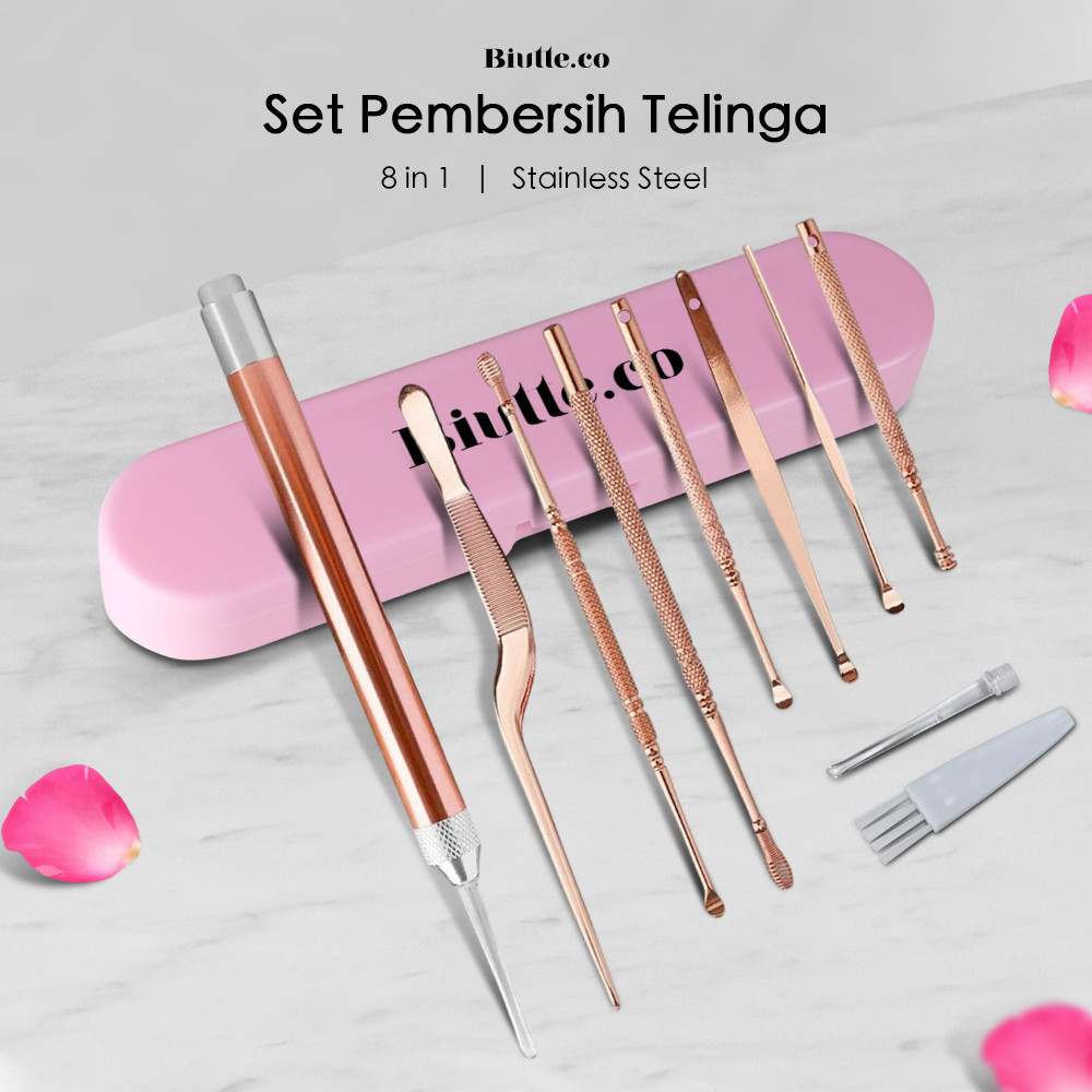 Jual Set Pembersih Telinga Korek Kuping Ear Spoon Tool 8PCS - BA36 ...