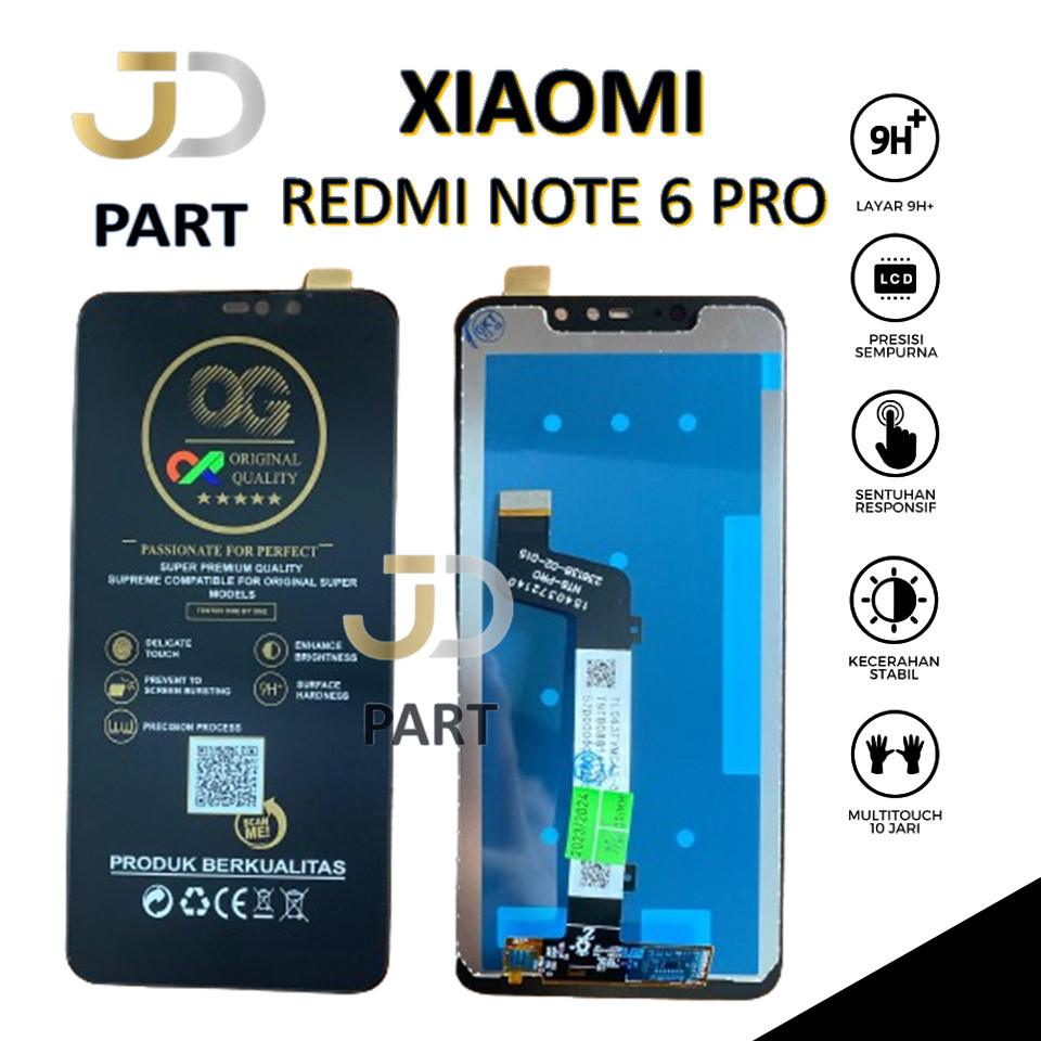Jual LCD TOUCHSCREEN XIAOMI REDMI NOTE 6 PRO COMPLETE ORIGINAL | Shopee ...