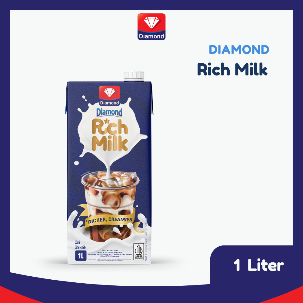 Jual Diamond Rich Milk 1L | Shopee Indonesia