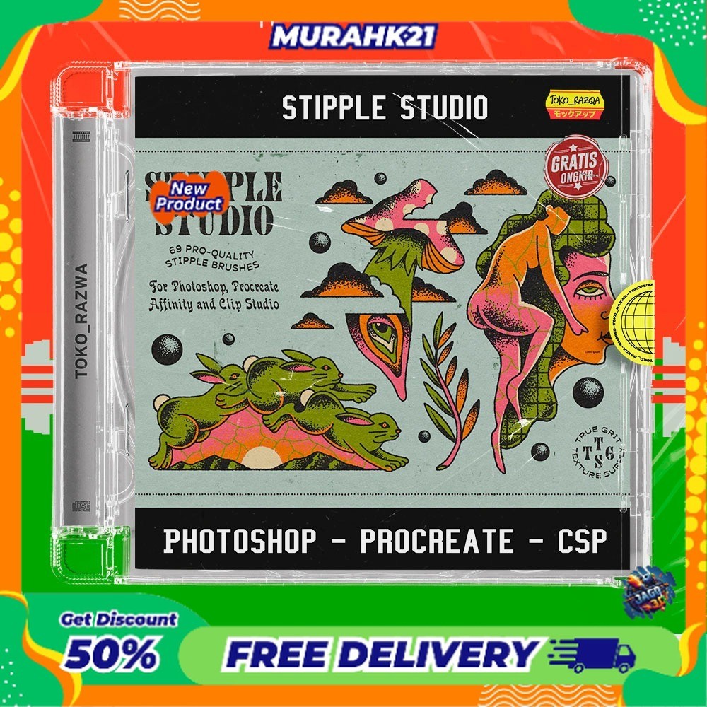 Jual Photoshop - Procreate - Clip Studio Paint Brush - Stipple Studio ...
