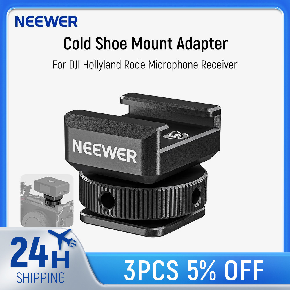 Jual NEEWER Cold Shoe Mount Adapter Compatible with DJI Hollyland Rode ...
