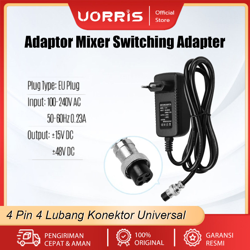 Jual UORRIS Adaptor Mixer Audio 4 Pin 220V Ashley AX8N,Alesis AX8N/AX8N ...