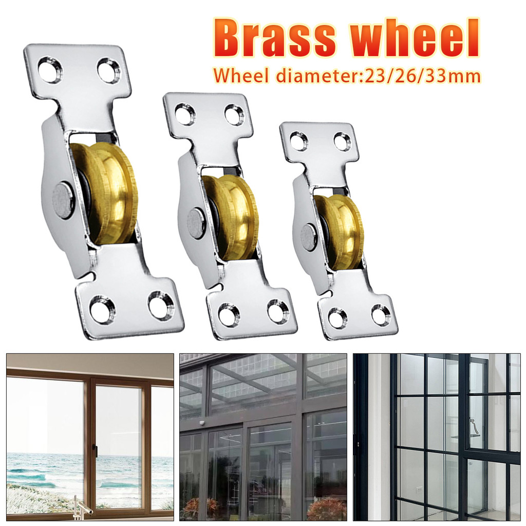 Jual 23/26/33mm Roda Pintu Lemari Geser Anti Karat Roller Bearing Pintu ...