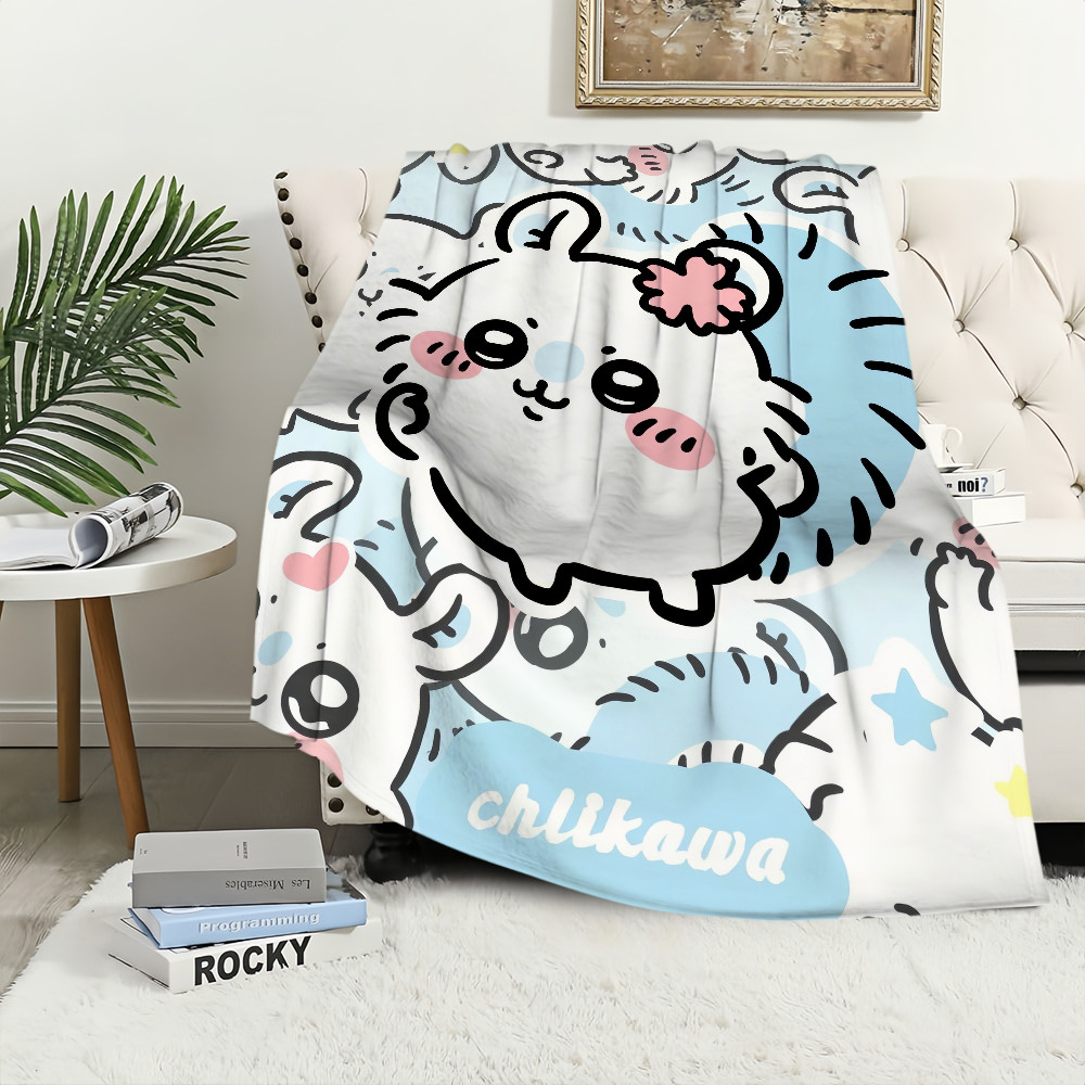 Jual Cute Momonga C-Chiikawa Cartoon Blanket Plush Nap Sofa rug for ...