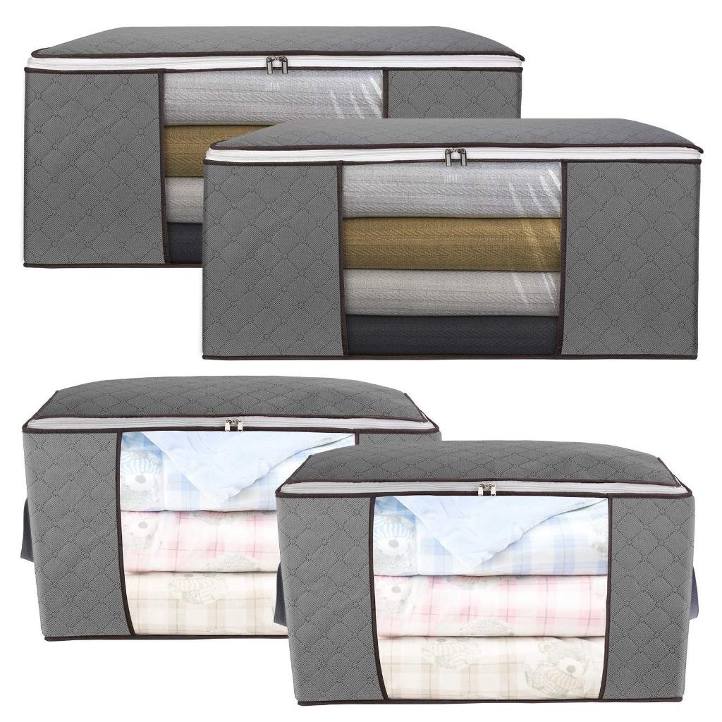 Jual Storage Box Organizer Bag Tidur Berdiri Tempat Penyimpanan Baju Pakaian Serbaguna Praktis